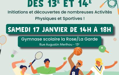 LES SAMEDIS SPORTIFS DES 13E ET 14E