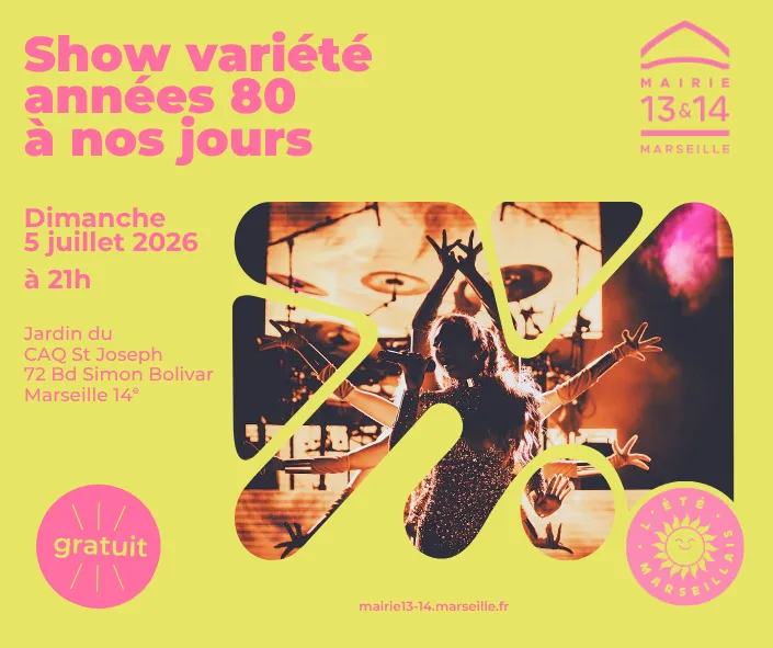Concert spectacle des Années 80 à nos jours 19 juillet