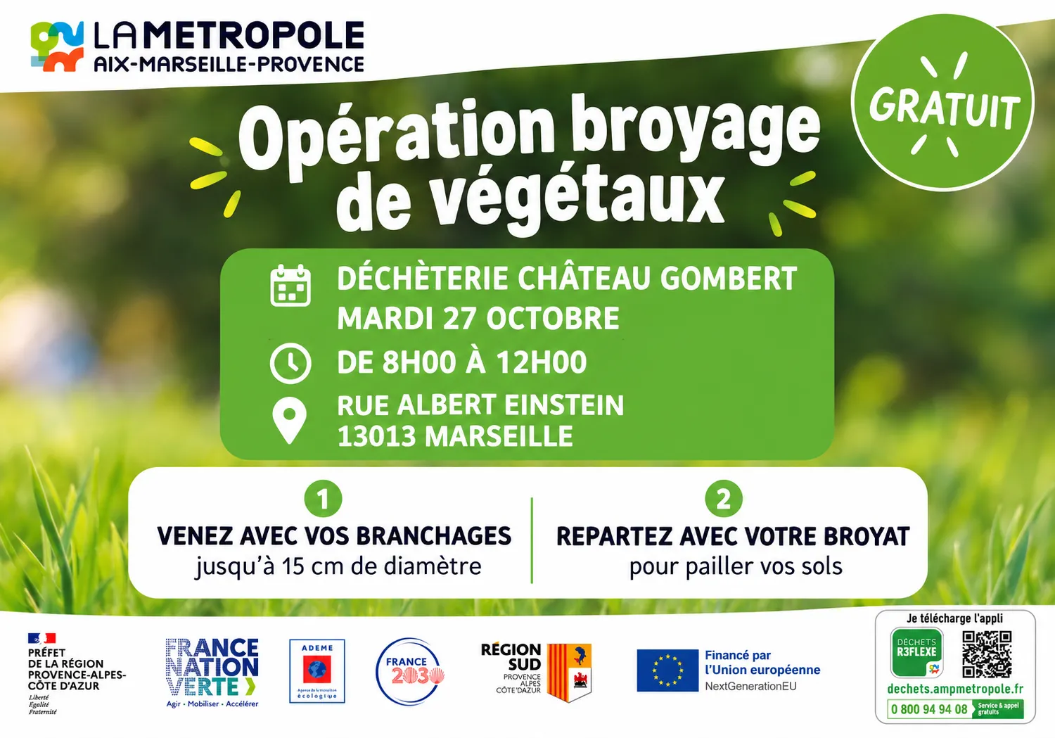 Broyage de végétaux
